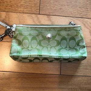 Authentic Green Coach Bag